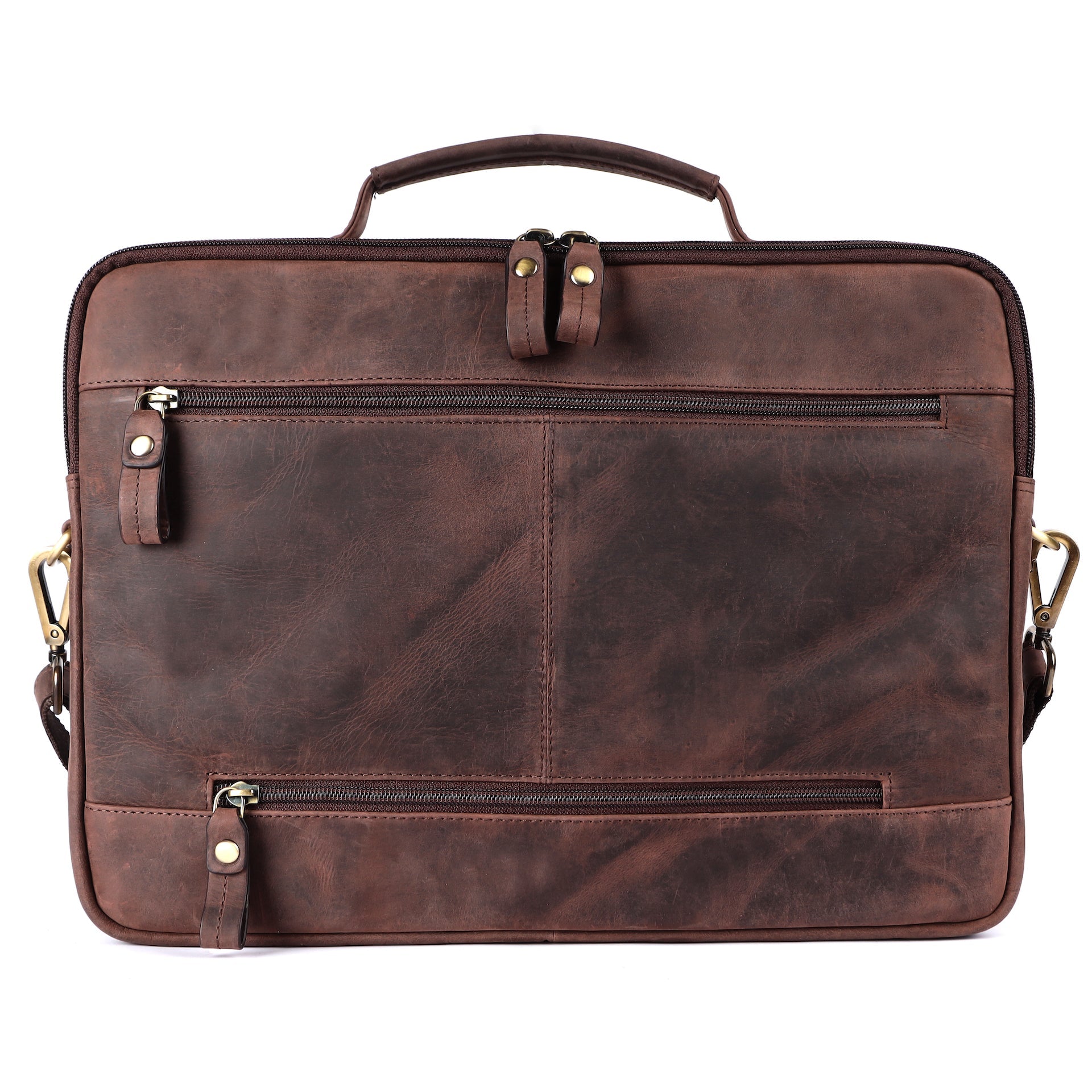 Benthill Laptoptasche Echt-Leder I Leder Umhängetasche für Laptop I Aktentasche für Notebook I Damen und Herren Tasche I Notebooktasche