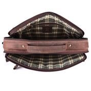 Benthill Laptoptasche Echt-Leder I Leder Umhängetasche für Laptop I Aktentasche für Notebook I Damen und Herren Tasche I Notebooktasche