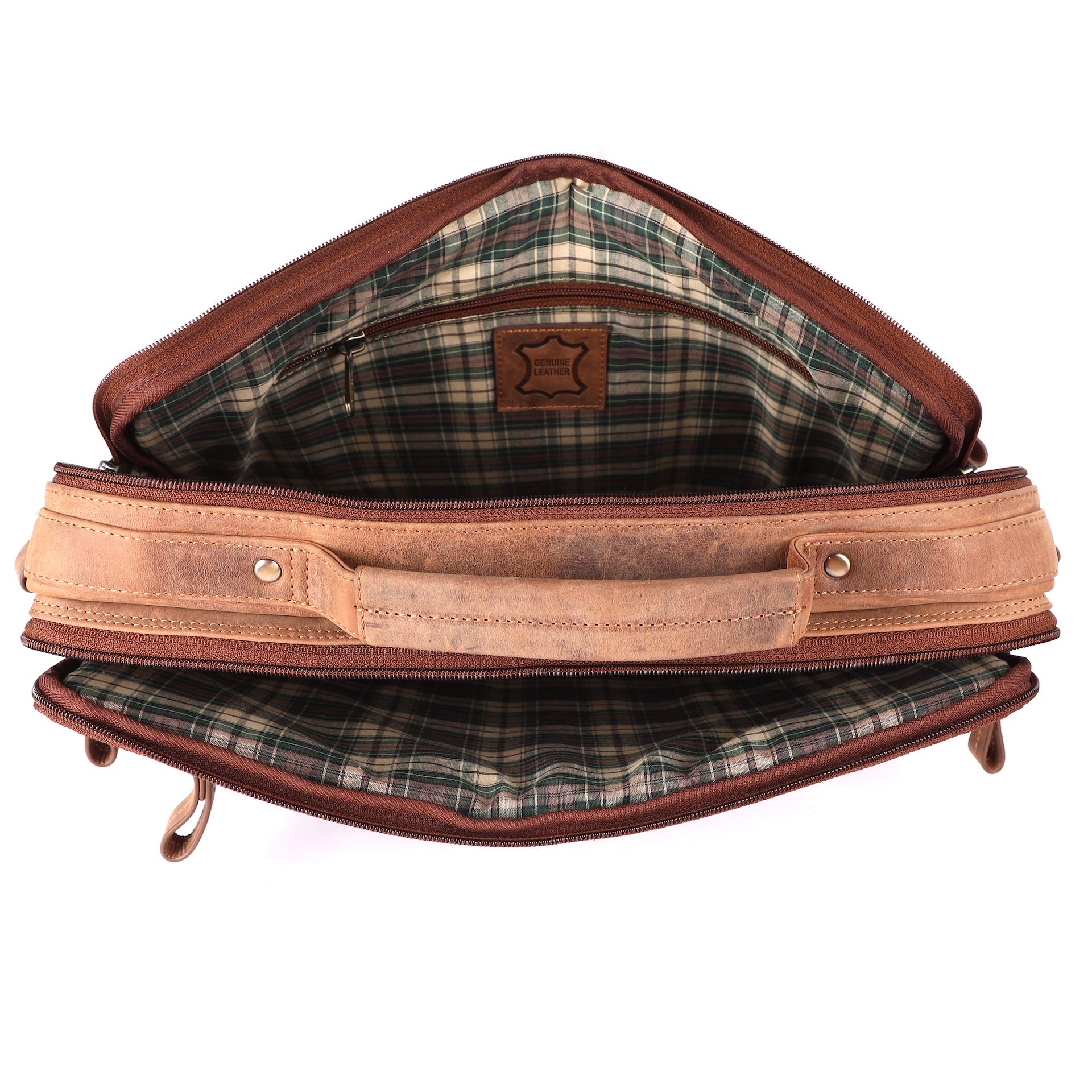 Benthill Laptoptasche Echt-Leder I Leder Umhängetasche für Laptop I Aktentasche für Notebook I Damen und Herren Tasche I Notebooktasche