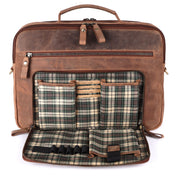Benthill Laptoptasche Echt-Leder I Leder Umhängetasche für Laptop I Aktentasche für Notebook I Damen und Herren Tasche I Notebooktasche