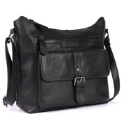 Benthill Damen Handtasche Leder - Umhängetasche aus weichem hochwertigem Echtleder - Vintage Fashion Bag Beutel - Shopper - Schultertasche