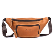 Benthill Bauchtasche Echt Leder - Hüfttasche / Gürteltasche aus hochwertigem Rindsleder – Echtleder Wandertasche - Partytasche