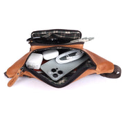 Benthill Bauchtasche Echt Leder - Hüfttasche / Gürteltasche aus hochwertigem Rindsleder – Echtleder Wandertasche - Partytasche