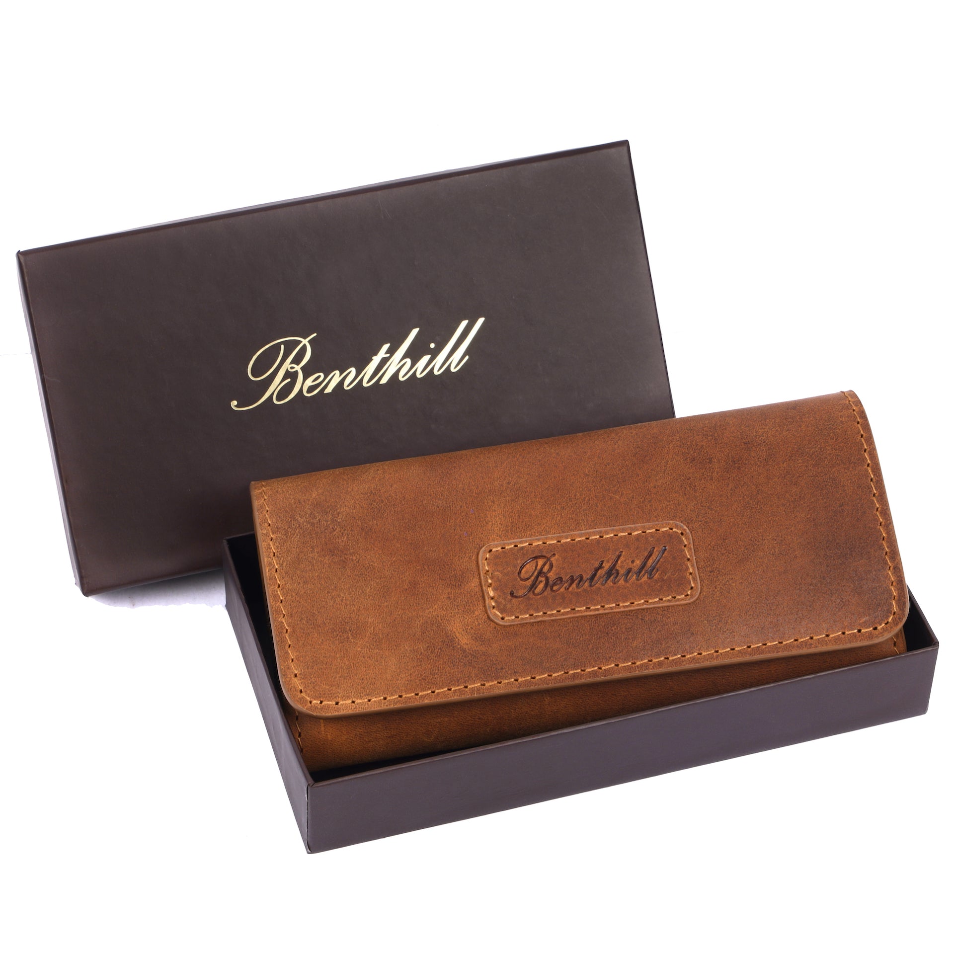 Benthill Tabaktasche Echt Leder | Premium Tabak-Beutel aus echtem Rindsleder | Drehertasche