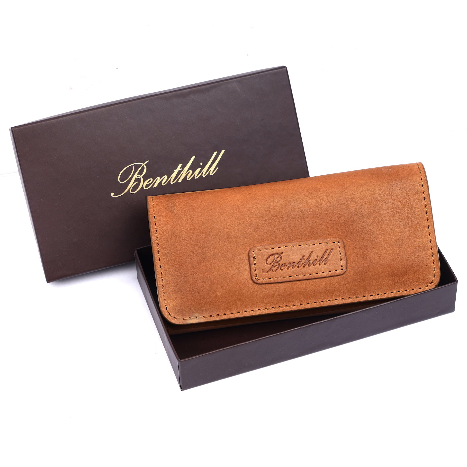 Benthill Tabaktasche Echt Leder | Premium Tabak-Beutel aus echtem Rindsleder | Drehertasche