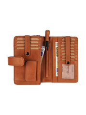 Benthill Reisebrieftasche Echt Leder - Hochwertige Dokumententasche mit RFID Schutz | Damen & Herren Handgelenktasche | Organizer - Brieftasche - Travel Wallet inkl. Geschenkbox