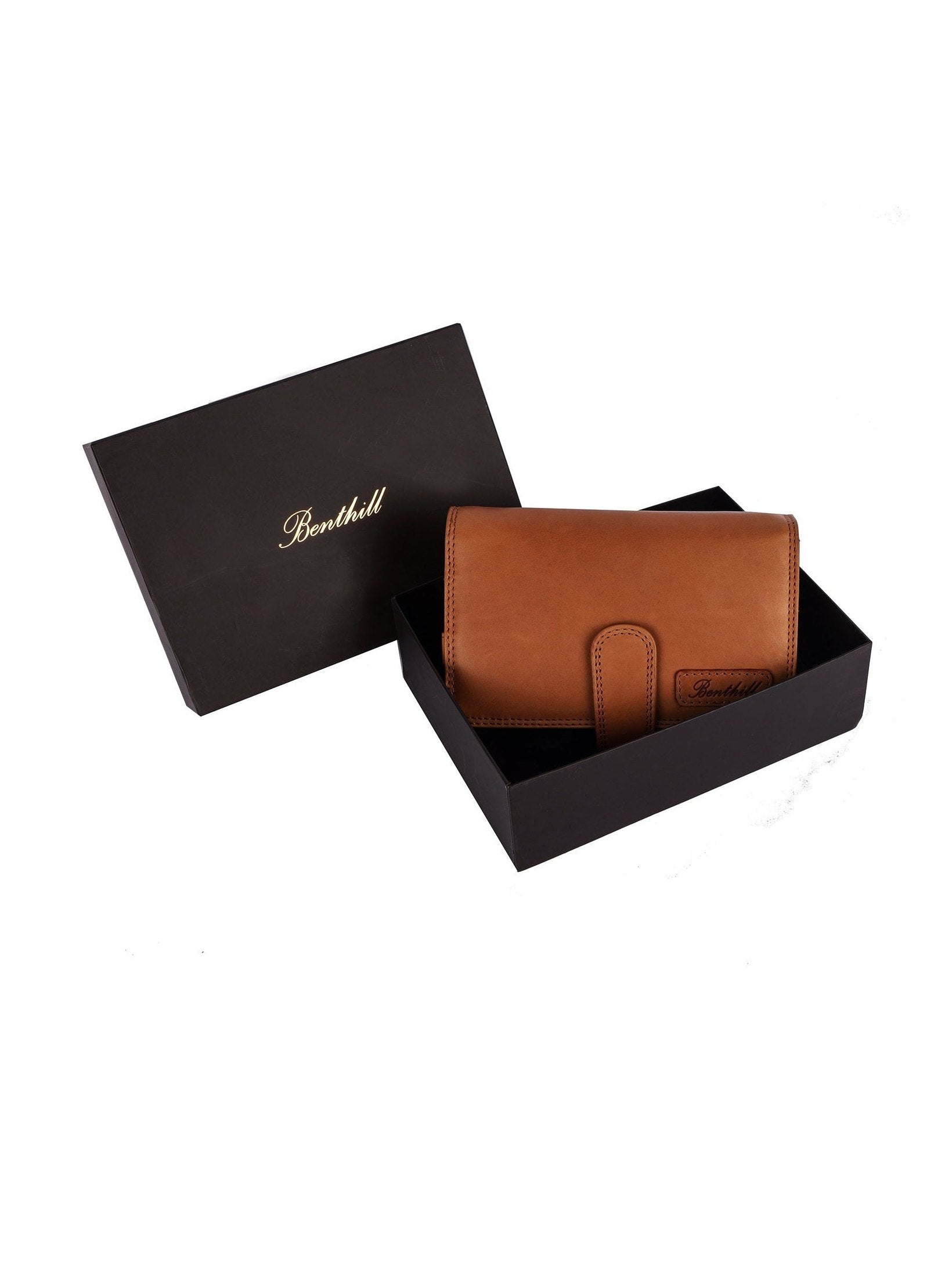 Benthill Reisebrieftasche Echt Leder - Hochwertige Dokumententasche mit RFID Schutz | Damen & Herren Handgelenktasche | Organizer - Brieftasche - Travel Wallet inkl. Geschenkbox
