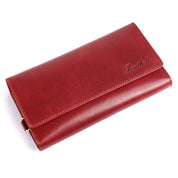 Benthill Geldbörse Damen Leder RFID | Damen Portemonnaie Groß mit vielen Kartenfächer | Grosses Vintage Slim Portmonee | Schmale Lange Damenbörse inkl. Geschenkbox