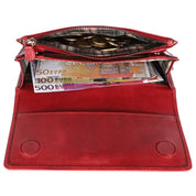 Benthill Geldbörse Damen Leder RFID | Damen Portemonnaie Groß mit vielen Kartenfächer | Grosses Vintage Slim Portmonee | Schmale Lange Damenbörse inkl. Geschenkbox