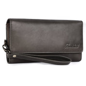 Benthill Geldbörse Damen Leder RFID | Damen Portemonnaie Groß mit vielen Kartenfächer | Grosses Vintage Slim Portmonee | Schmale Lange Damenbörse inkl. Geschenkbox