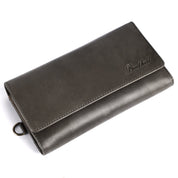 Benthill Geldbörse Damen Leder RFID | Damen Portemonnaie Groß mit vielen Kartenfächer | Grosses Vintage Slim Portmonee | Schmale Lange Damenbörse inkl. Geschenkbox