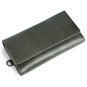 Benthill Geldbörse Damen Leder RFID | Damen Portemonnaie Groß mit vielen Kartenfächer | Grosses Vintage Slim Portmonee | Schmale Lange Damenbörse inkl. Geschenkbox