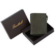 Benthill Kleine Geldbörse Echt Leder | Damen & Herren Geldbeutel mit RFID Schutz | 7 Kartenfächer | Slim-Wallet inkl. Geschenkbox