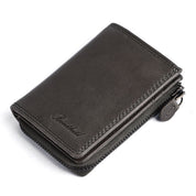 Benthill Kleine Geldbörse Echt Leder | Damen & Herren Geldbeutel mit RFID Schutz | 7 Kartenfächer | Slim-Wallet inkl. Geschenkbox