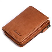 Benthill Kleine Geldbörse Echt Leder | Damen & Herren Geldbeutel mit RFID Schutz | 7 Kartenfächer | Slim-Wallet inkl. Geschenkbox