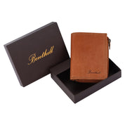 Benthill Kleine Geldbörse Echt Leder | Damen & Herren Geldbeutel mit RFID Schutz | 7 Kartenfächer | Slim-Wallet inkl. Geschenkbox