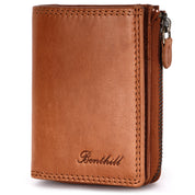Benthill Kleine Geldbörse Echt Leder | Damen & Herren Geldbeutel mit RFID Schutz | 7 Kartenfächer | Slim-Wallet inkl. Geschenkbox