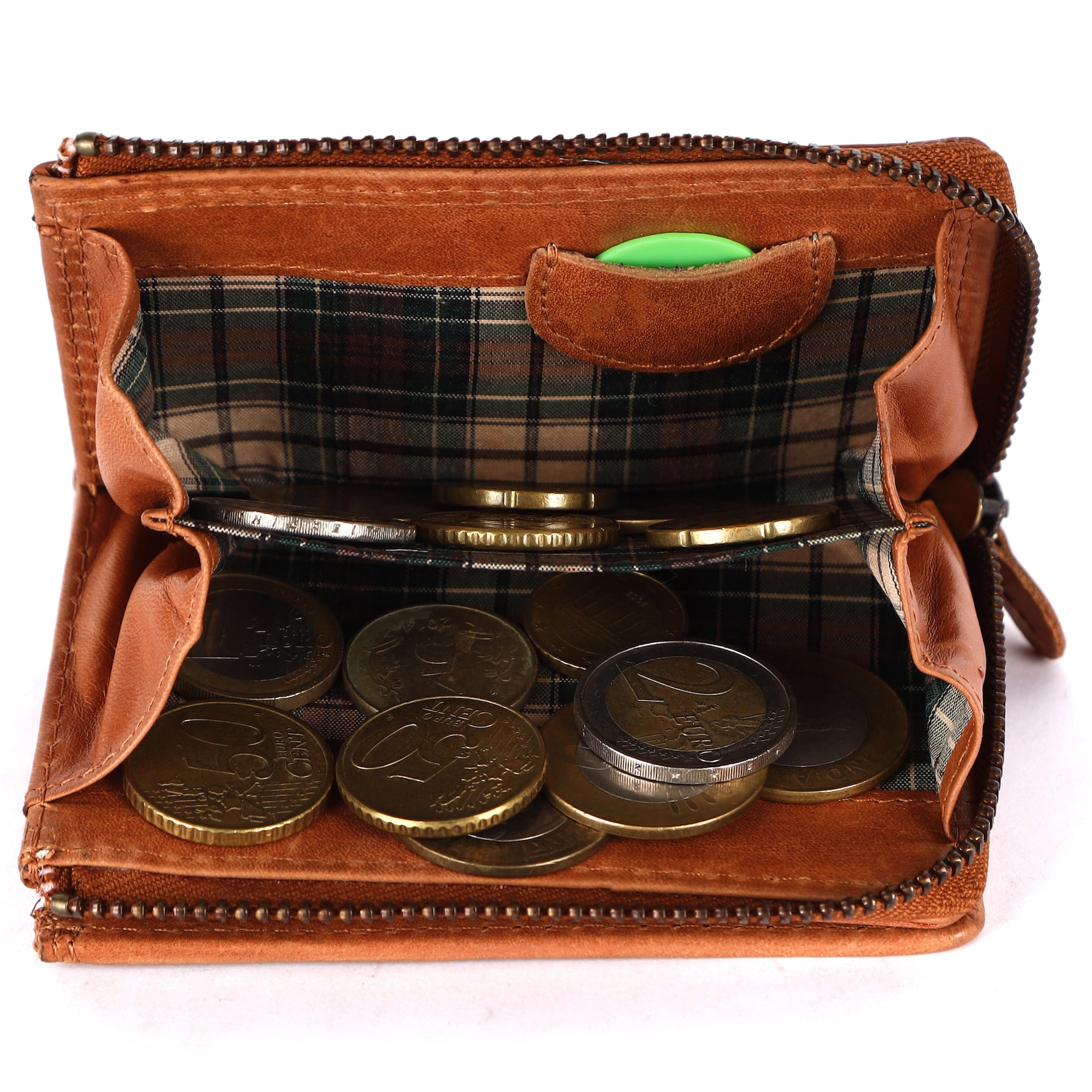 Benthill Kleine Geldbörse Echt Leder | Damen & Herren Geldbeutel mit RFID Schutz | 7 Kartenfächer | Slim-Wallet inkl. Geschenkbox