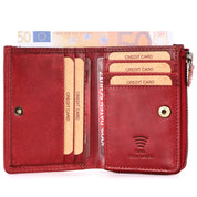 Benthill Kleine Geldbörse Echt Leder | Damen & Herren Geldbeutel mit RFID Schutz | 7 Kartenfächer | Slim-Wallet inkl. Geschenkbox
