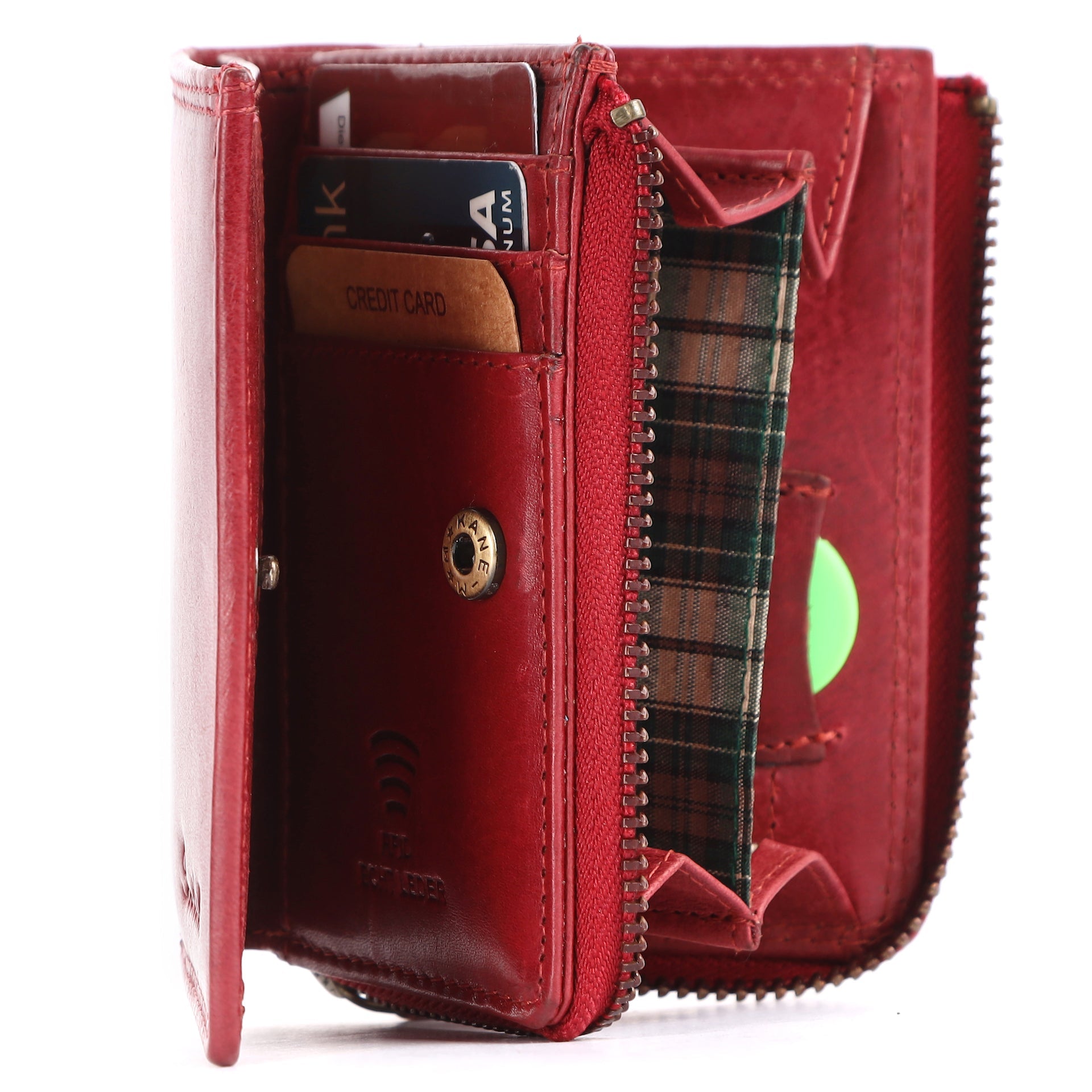Benthill Kleine Geldbörse Echt Leder | Damen & Herren Geldbeutel mit RFID Schutz | 7 Kartenfächer | Slim-Wallet inkl. Geschenkbox