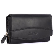 Benthill Geldbörse Groß Echt-Leder - Damen XL Portemonnaie mit RFID Schutz - Frauen Vintage Geldbeutel inkl. Geschenkbox