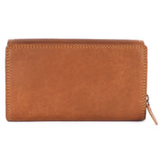 Benthill Geldbörse Groß Echt-Leder - Damen XL Portemonnaie mit RFID Schutz - Frauen Vintage Geldbeutel inkl. Geschenkbox