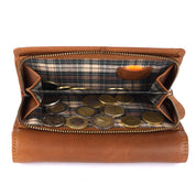 Benthill Geldbörse Groß Echt-Leder - Damen XL Portemonnaie mit RFID Schutz - Frauen Vintage Geldbeutel inkl. Geschenkbox