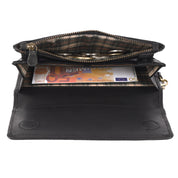Benthill Geldbörse Damen Leder RFID | Damen Portemonnaie Groß mit vielen Kartenfächer | Grosses Vintage Slim Portmonee | Schmale Lange Damenbörse inkl. Geschenkbox