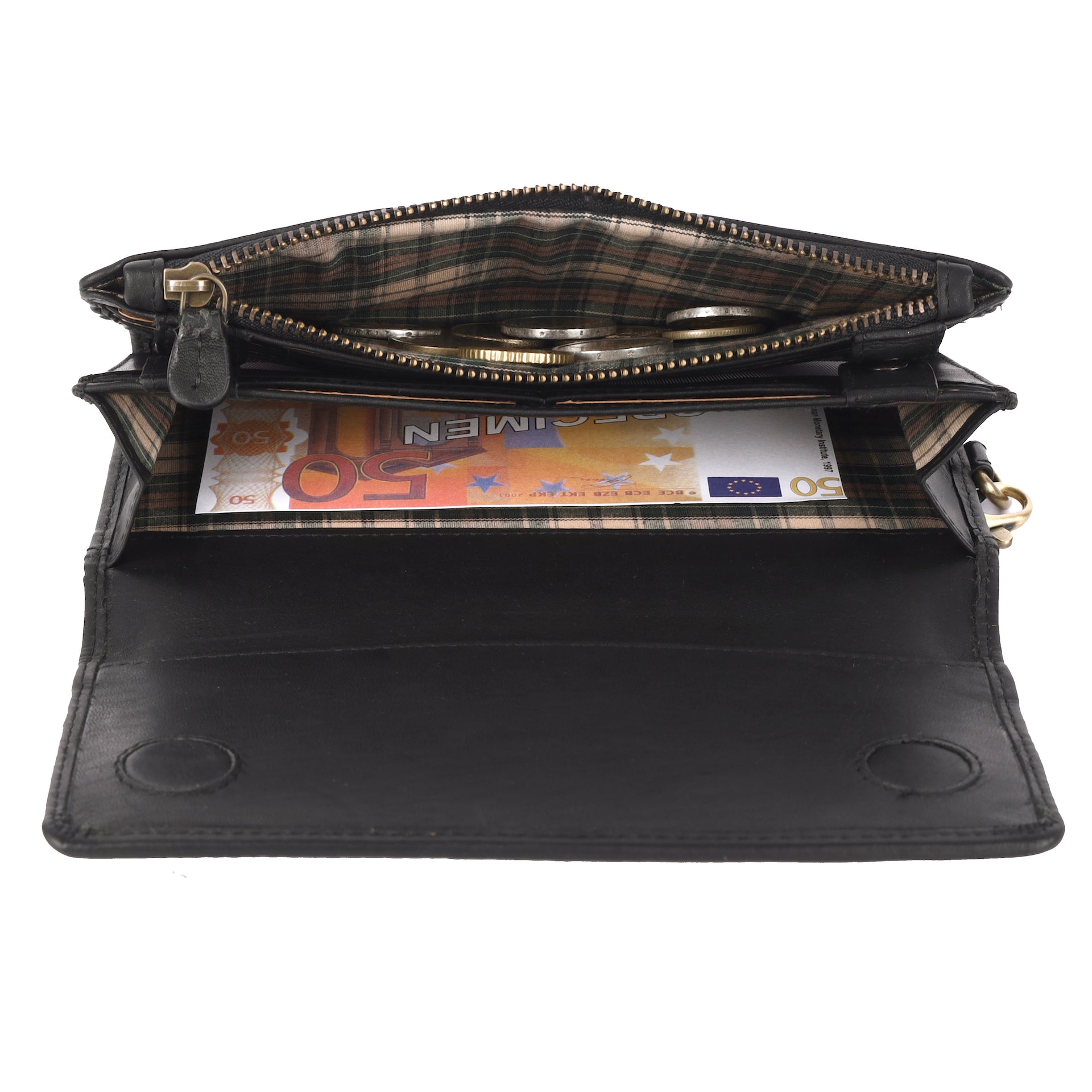 Benthill Geldbörse Damen Leder RFID | Damen Portemonnaie Groß mit vielen Kartenfächer | Grosses Vintage Slim Portmonee | Schmale Lange Damenbörse inkl. Geschenkbox
