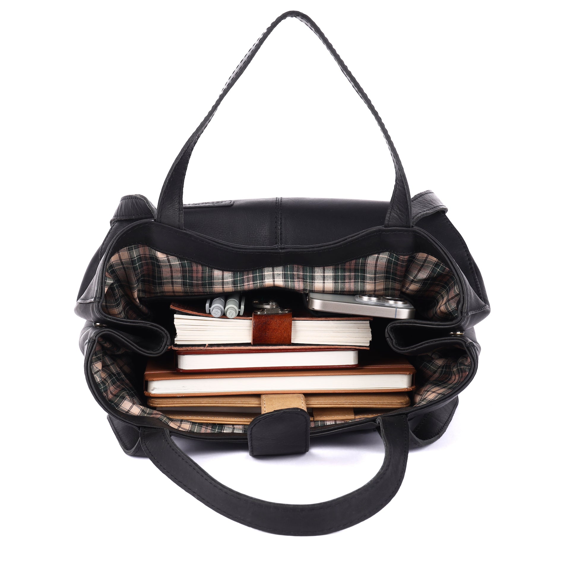 Benthill Handtasche Damen Leder | Shopper aus weichem hochwertigem Echtleder | Umhängetasche Vintage Fashion Bag Beutel | Schultertasche