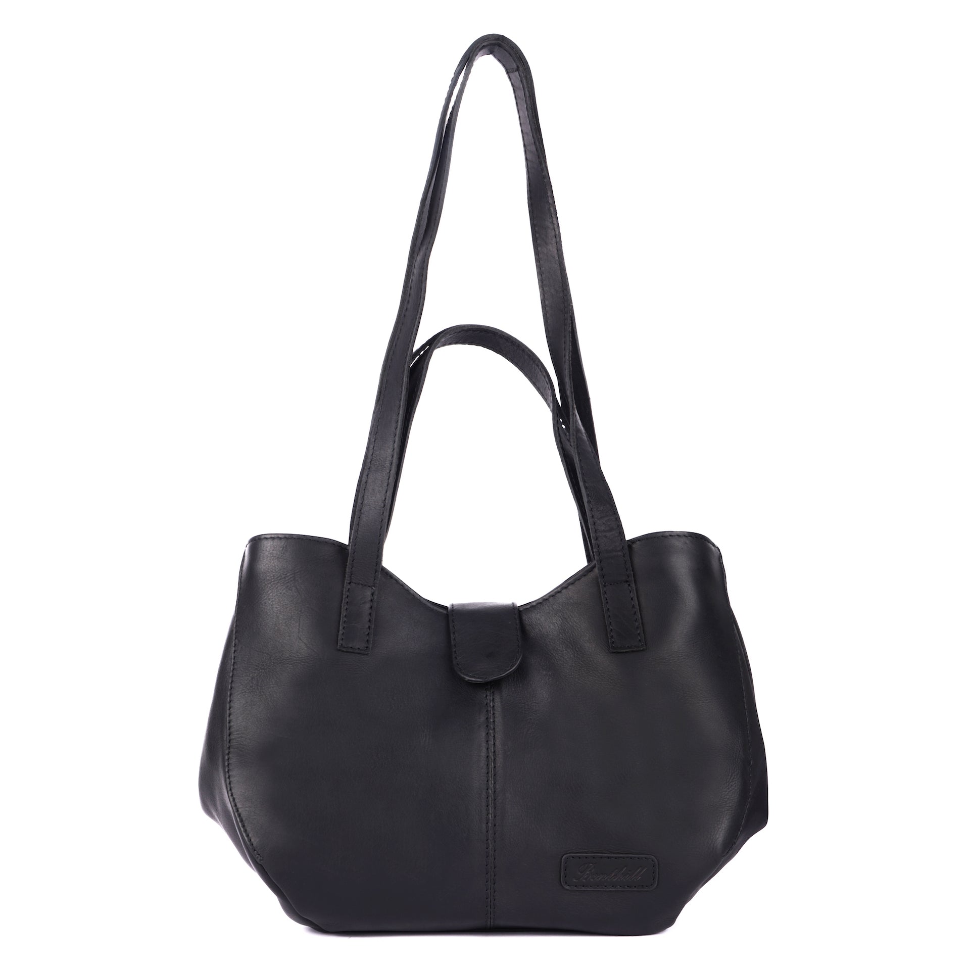 Benthill Umhängetasche Damen Leder | Shopper aus weichem hochwertigem Echtleder | Handtasche Vintage Fashion Bag Beutel | Schultertasche