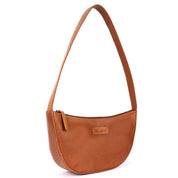 Benthill Schultertasche Damen Echt Leder | Henkeltasche aus hochwertigem Rindsleder | Kleine Vintage Hobo Bag Beutel