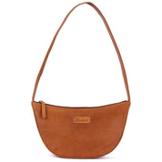 Benthill Schultertasche Damen Echt Leder | Henkeltasche aus hochwertigem Rindsleder | Kleine Vintage Hobo Bag Beutel