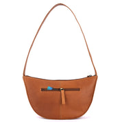 Benthill Schultertasche Damen Echt Leder | Henkeltasche aus hochwertigem Rindsleder | Kleine Vintage Hobo Bag Beutel