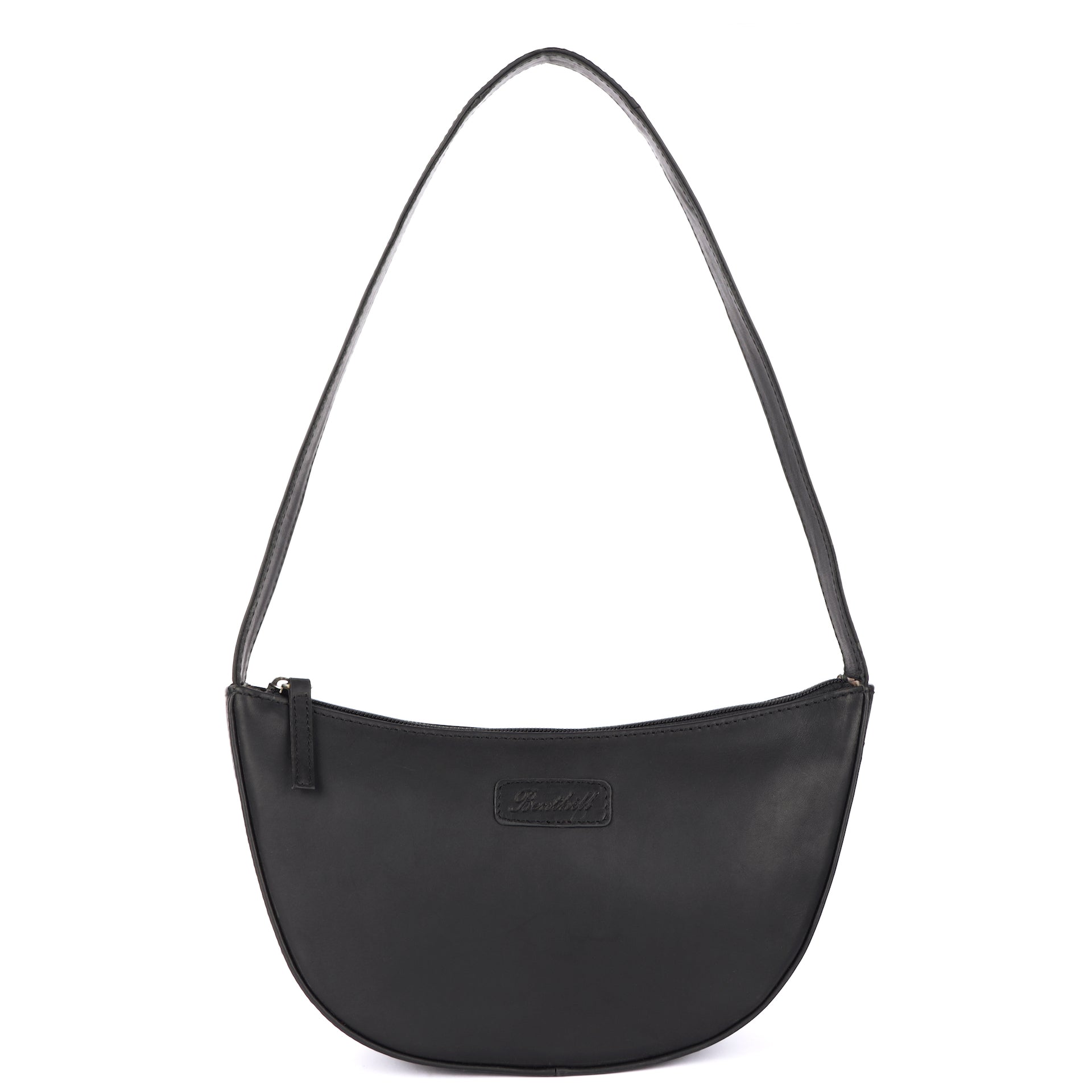 Benthill Schultertasche Damen Echt Leder | Henkeltasche aus hochwertigem Rindsleder | Kleine Vintage Hobo Bag Beutel
