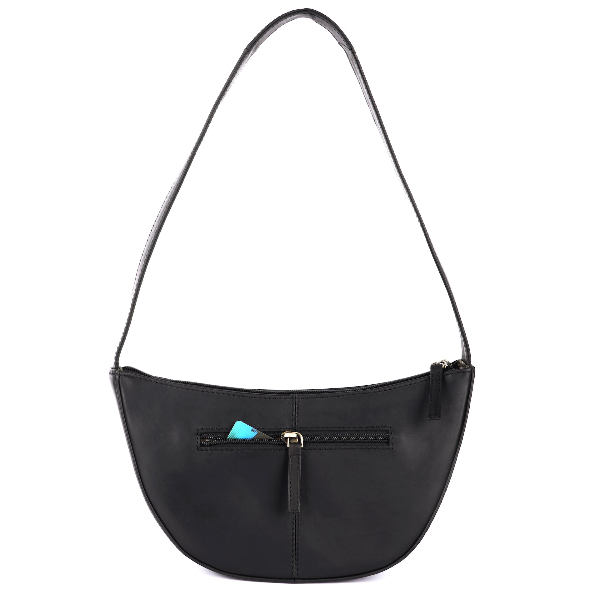 Benthill Schultertasche Damen Echt Leder | Henkeltasche aus hochwertigem Rindsleder | Kleine Vintage Hobo Bag Beutel