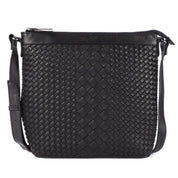 Benthill Umhängetasche Damen Leder | Damen Schultertasche aus Rindsleder | Echtleder Vintage Damen Handtasche mit geflochtenem Muster