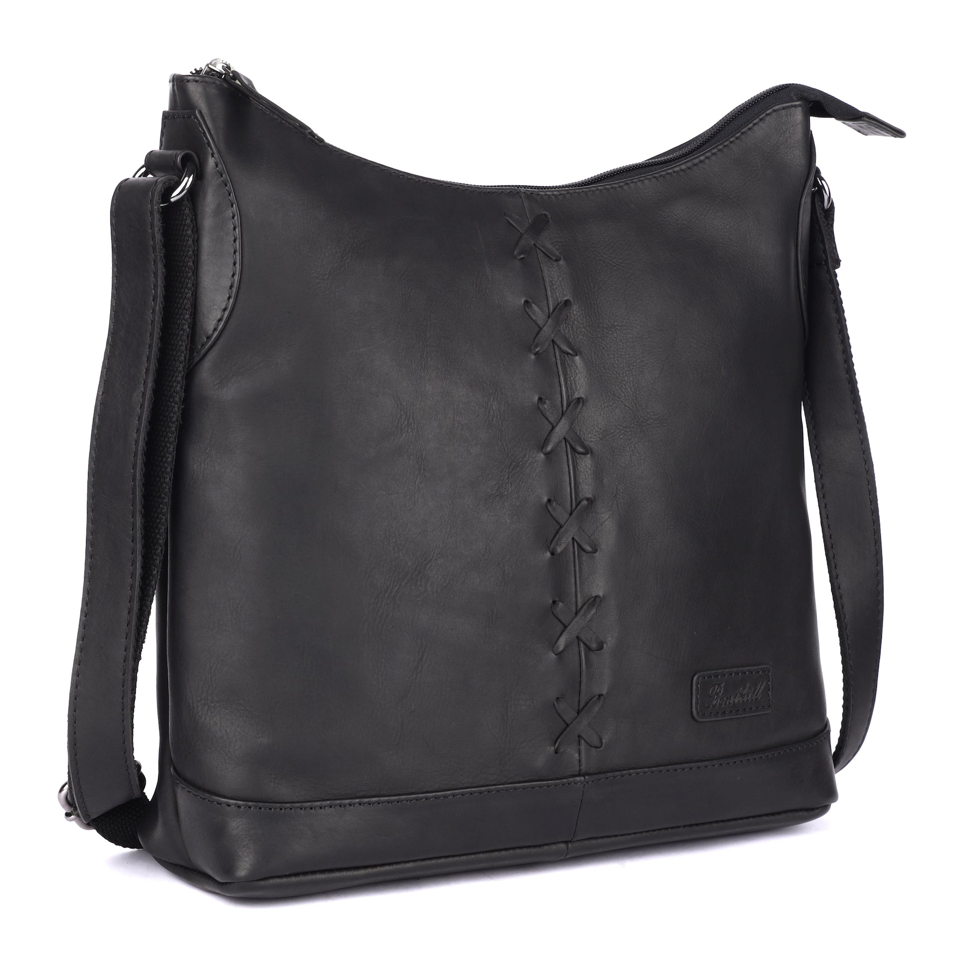 Benthill Umhängetasche Damen Echt Leder | Schultertasche aus echtem Rindsleder | Handtasche Frauen Vintage | Shopper Bag Beutel