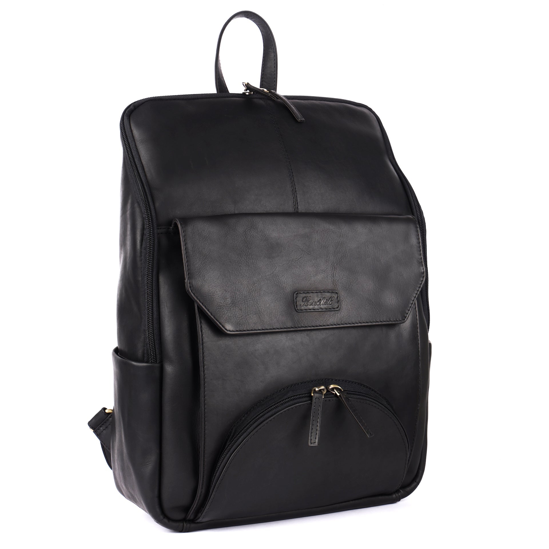 Benthill Rucksack Damen Herren Echt Leder | Lederrucksack aus hochwertigem Rindsleder | Schulterrucksack Leder | Daypack Backpack | Cityrucksack