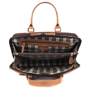 Benthill Laptoptasche Echt-Leder I Leder Umhängetasche für Laptop I Aktentasche für Notebook I Damen und Herren Tasche I Notebooktasche