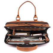 Benthill Laptoptasche Echt-Leder I Leder Umhängetasche für Laptop I Aktentasche für Notebook I Damen und Herren Tasche I Notebooktasche