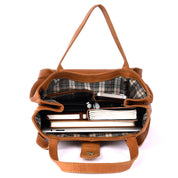 Benthill Umhängetasche Damen Leder | Shopper aus weichem hochwertigem Echtleder | Handtasche Vintage Fashion Bag Beutel | Schultertasche