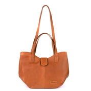 Benthill Umhängetasche Damen Leder | Shopper aus weichem hochwertigem Echtleder | Handtasche Vintage Fashion Bag Beutel | Schultertasche