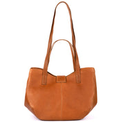 Benthill Umhängetasche Damen Leder | Shopper aus weichem hochwertigem Echtleder | Handtasche Vintage Fashion Bag Beutel | Schultertasche