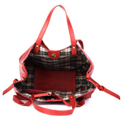 Benthill Umhängetasche Damen Leder | Shopper aus weichem hochwertigem Echtleder | Handtasche Vintage Fashion Bag Beutel | Schultertasche