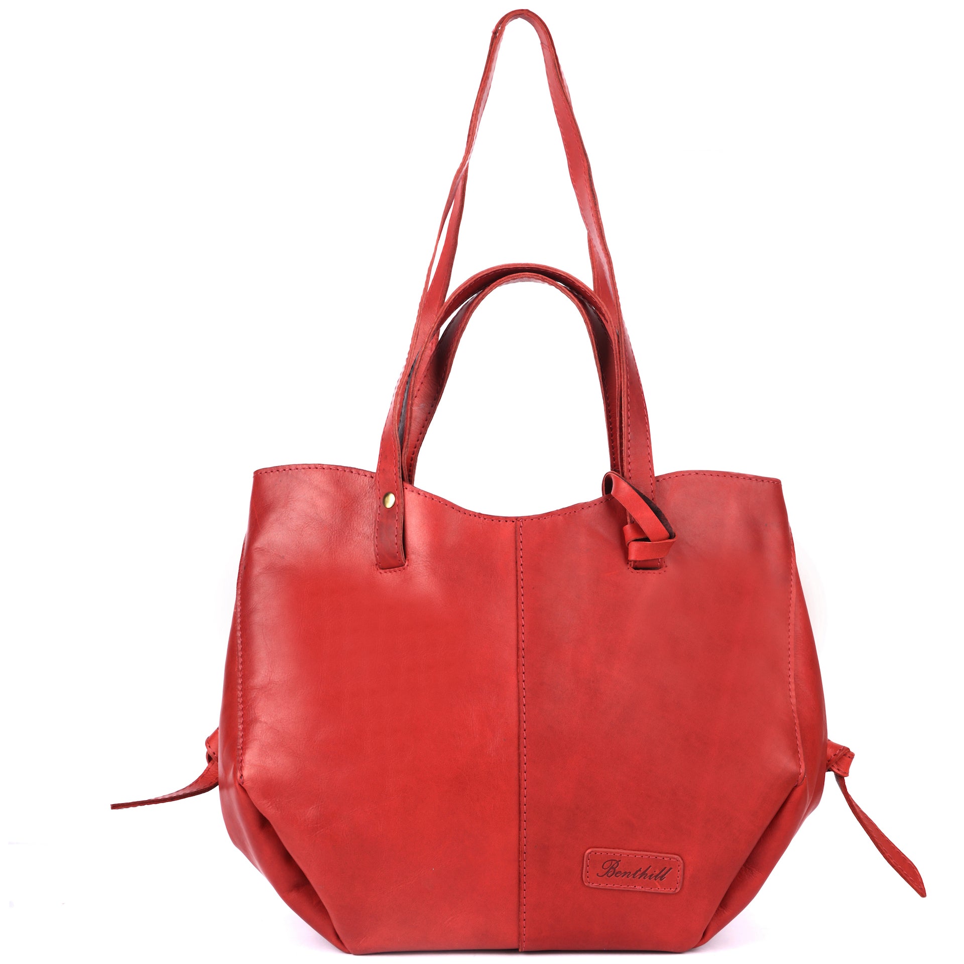 Benthill Umhängetasche Damen Leder | Shopper aus weichem hochwertigem Echtleder | Handtasche Vintage Fashion Bag Beutel | Schultertasche