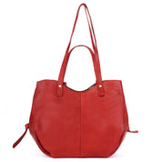 Benthill Umhängetasche Damen Leder | Shopper aus weichem hochwertigem Echtleder | Handtasche Vintage Fashion Bag Beutel | Schultertasche