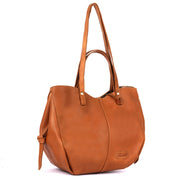 Benthill Umhängetasche Damen Leder | Shopper aus weichem hochwertigem Echtleder | Handtasche Vintage Fashion Bag Beutel | Schultertasche