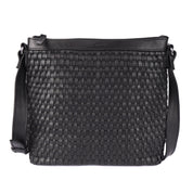 Benthill Umhängetasche Damen Leder | Damen Schultertasche aus Rindsleder | Echtleder Damen Handtasche Vintage mit geflochtenem Muster