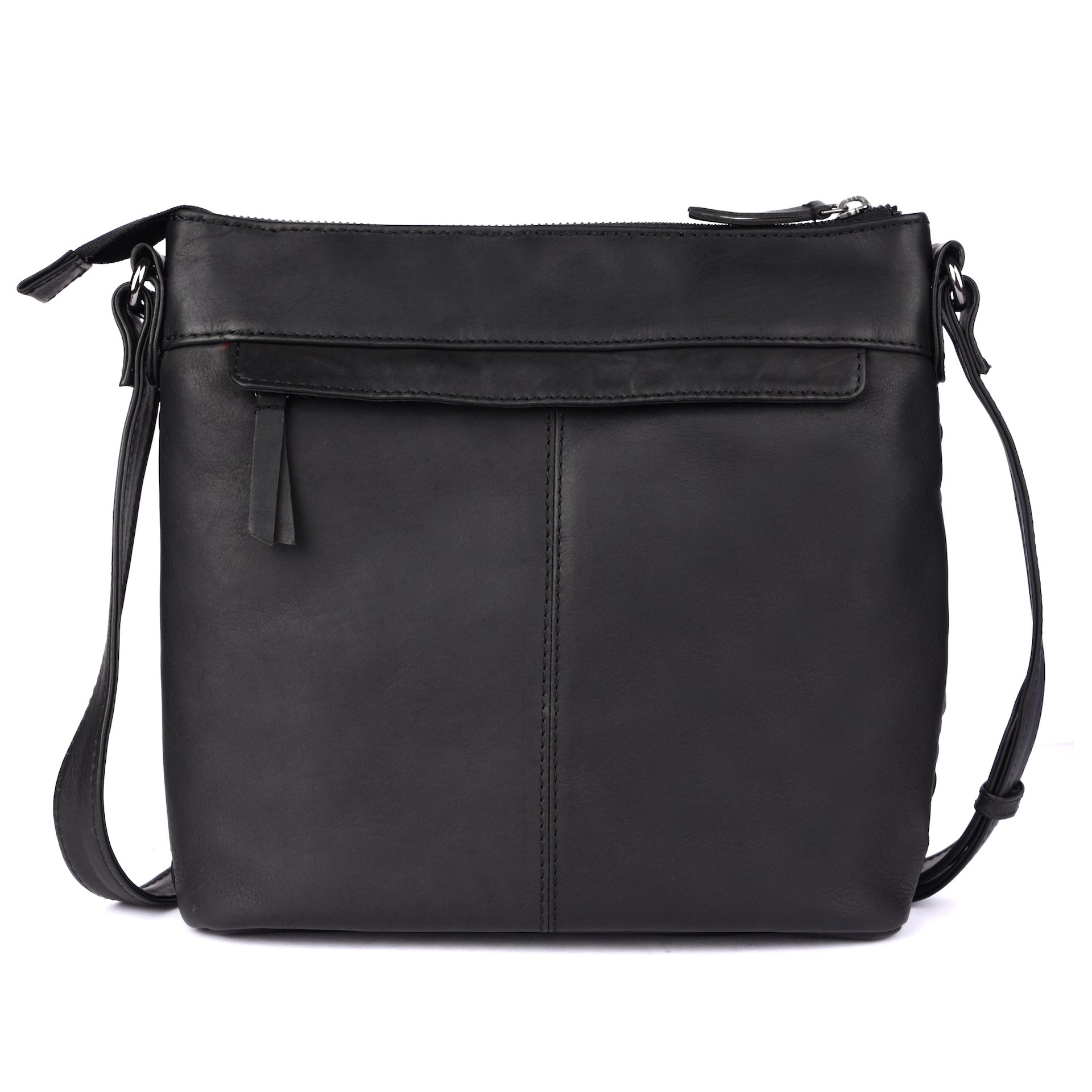 Benthill Umhängetasche Damen Leder | Damen Schultertasche aus Rindsleder | Echtleder Damen Handtasche Vintage mit geflochtenem Muster